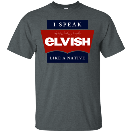 T-Shirts Dark Heather / Small I speak elvish T-Shirt