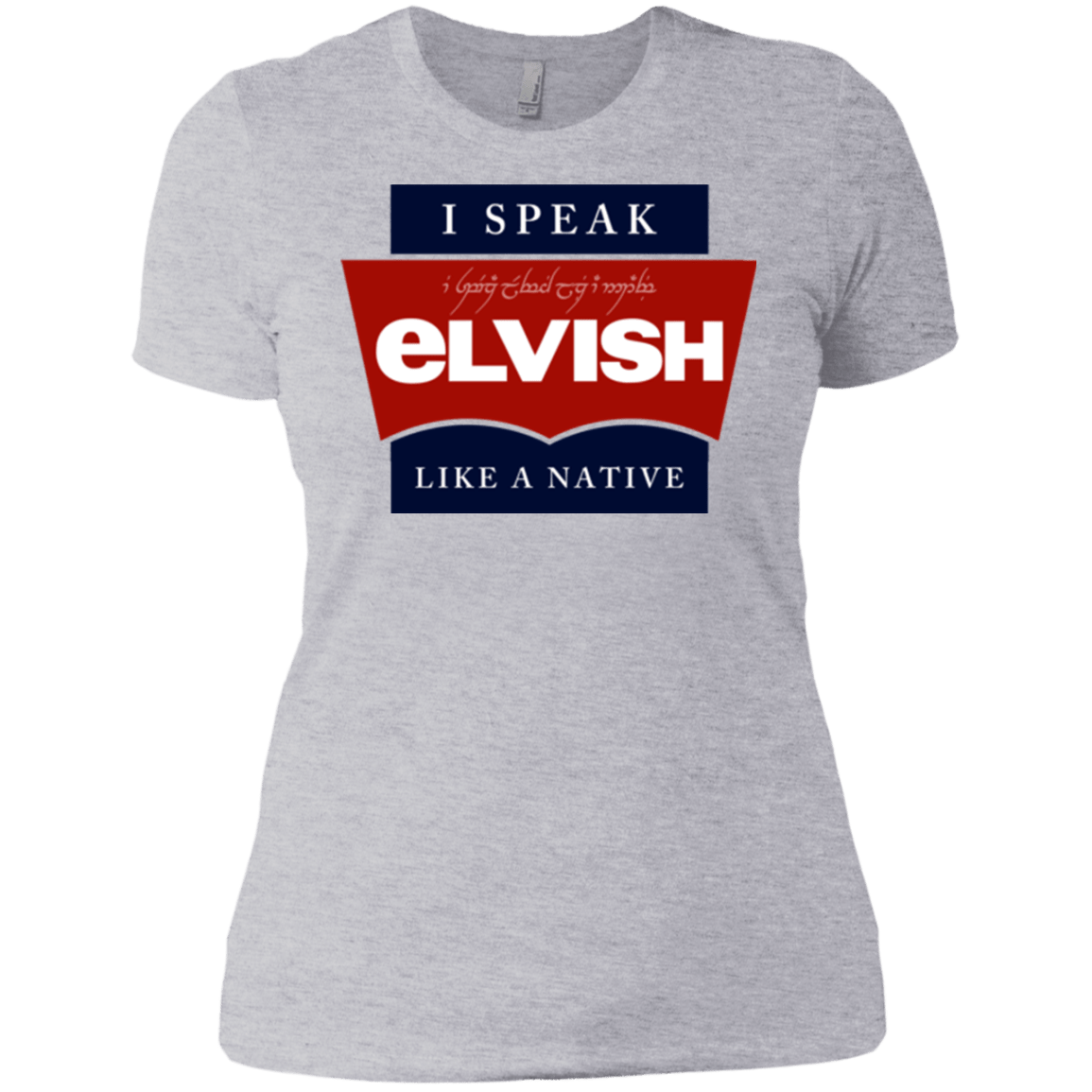 T-Shirts Heather Grey / X-Small I speak elvish Women's Premium T-Shirt