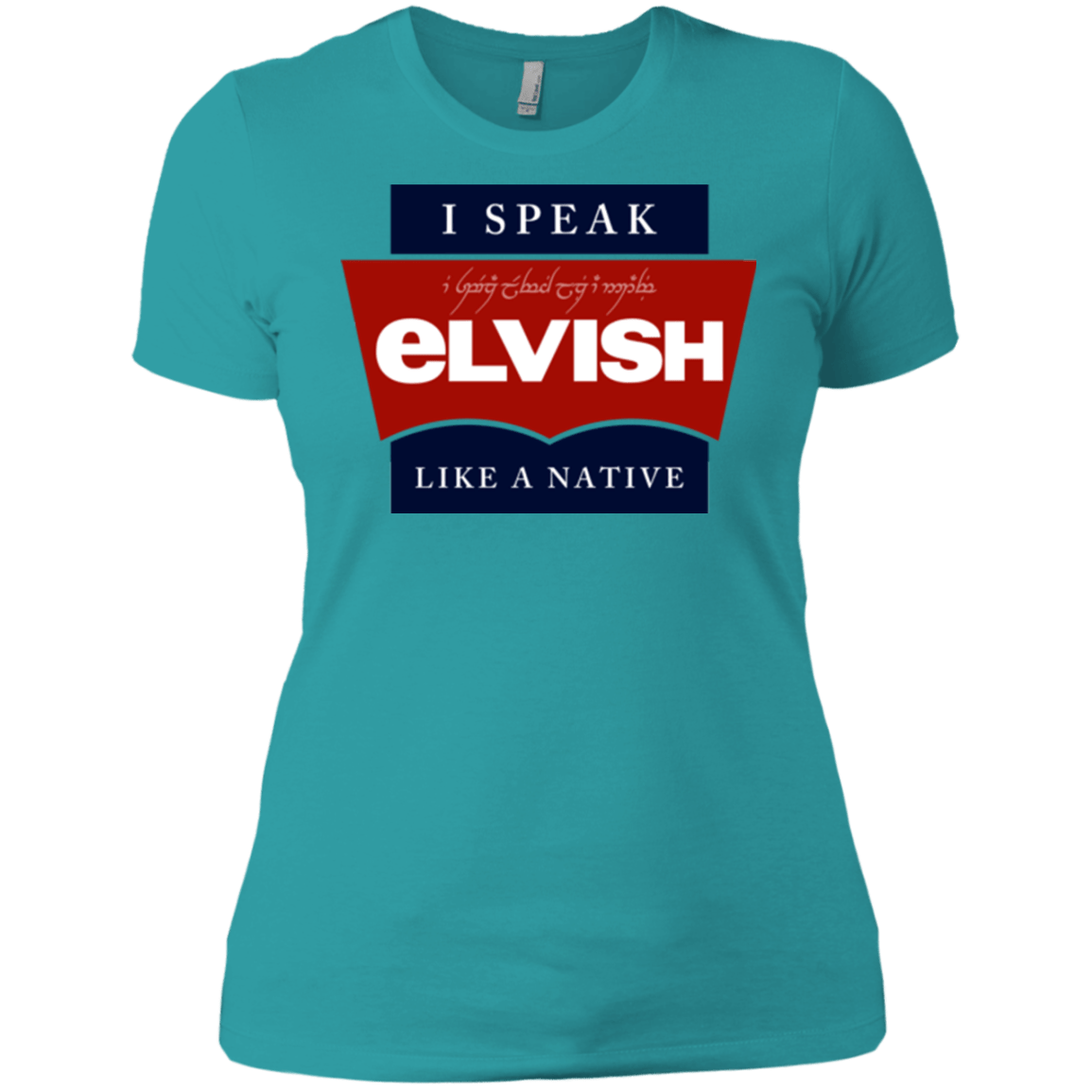T-Shirts Tahiti Blue / X-Small I speak elvish Women's Premium T-Shirt