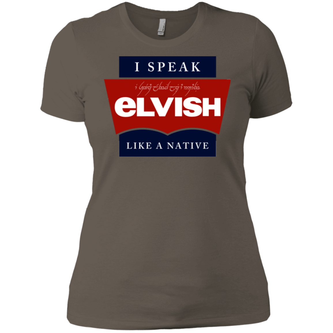 T-Shirts Warm Grey / X-Small I speak elvish Women's Premium T-Shirt