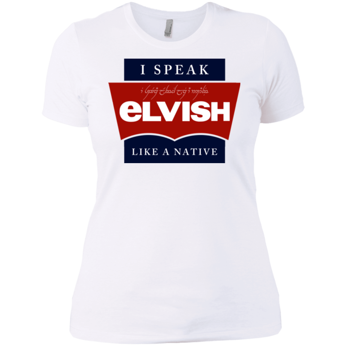 T-Shirts White / X-Small I speak elvish Women's Premium T-Shirt