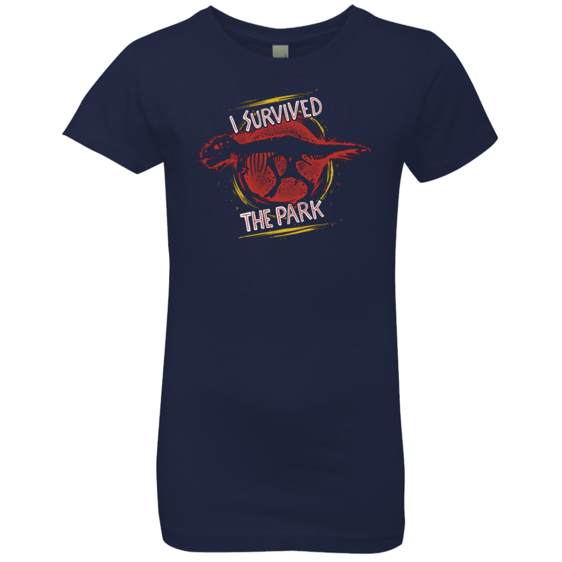 T-Shirts Midnight Navy / YXS I SURVIVED THE PARK Girls Premium T-Shirt