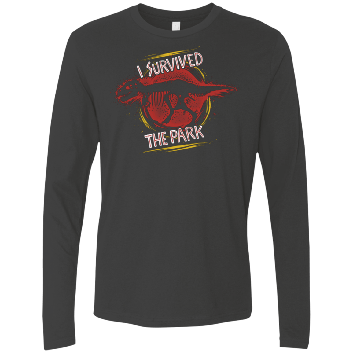 T-Shirts Heavy Metal / Small I SURVIVED THE PARK Men's Premium Long Sleeve
