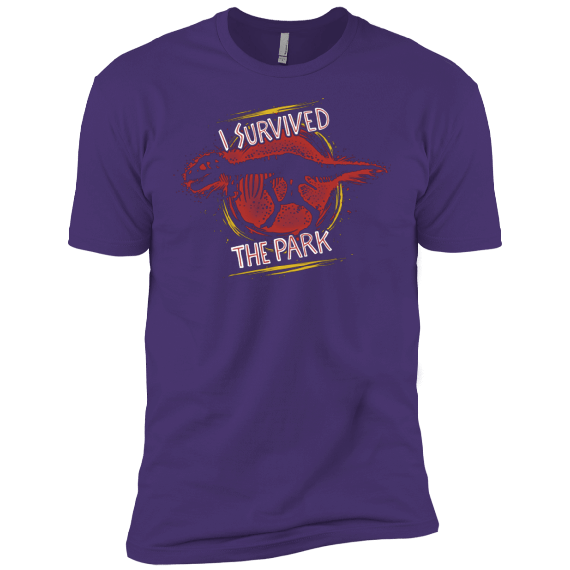 T-Shirts Purple / X-Small I SURVIVED THE PARK Men's Premium T-Shirt