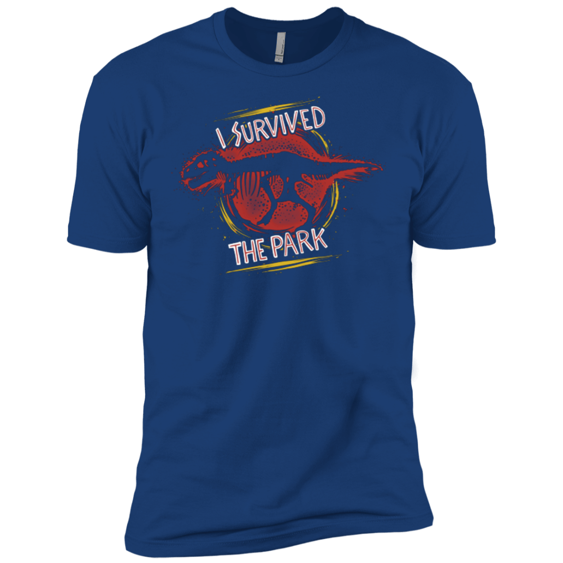T-Shirts Royal / X-Small I SURVIVED THE PARK Men's Premium T-Shirt