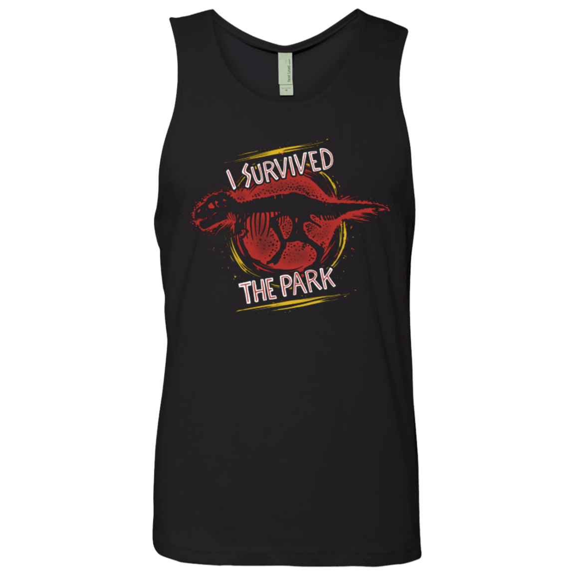 T-Shirts Black / Small I SURVIVED THE PARK Men's Premium Tank Top