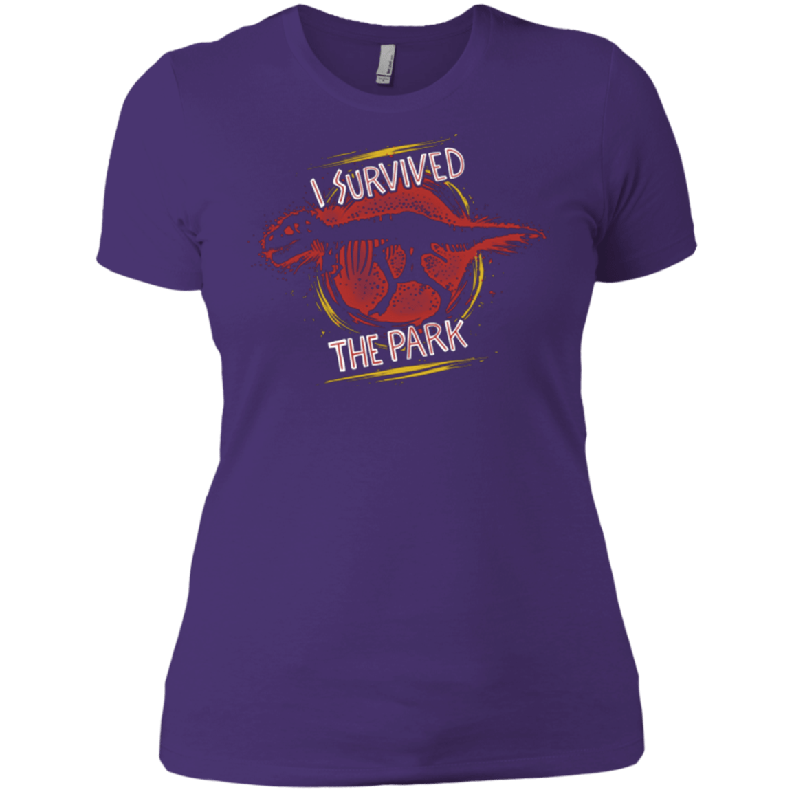 T-Shirts Purple / X-Small I SURVIVED THE PARK Women's Premium T-Shirt
