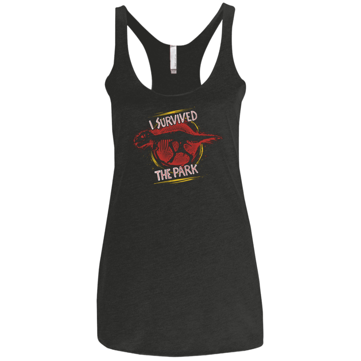 T-Shirts Vintage Black / X-Small I SURVIVED THE PARK Women's Triblend Racerback Tank