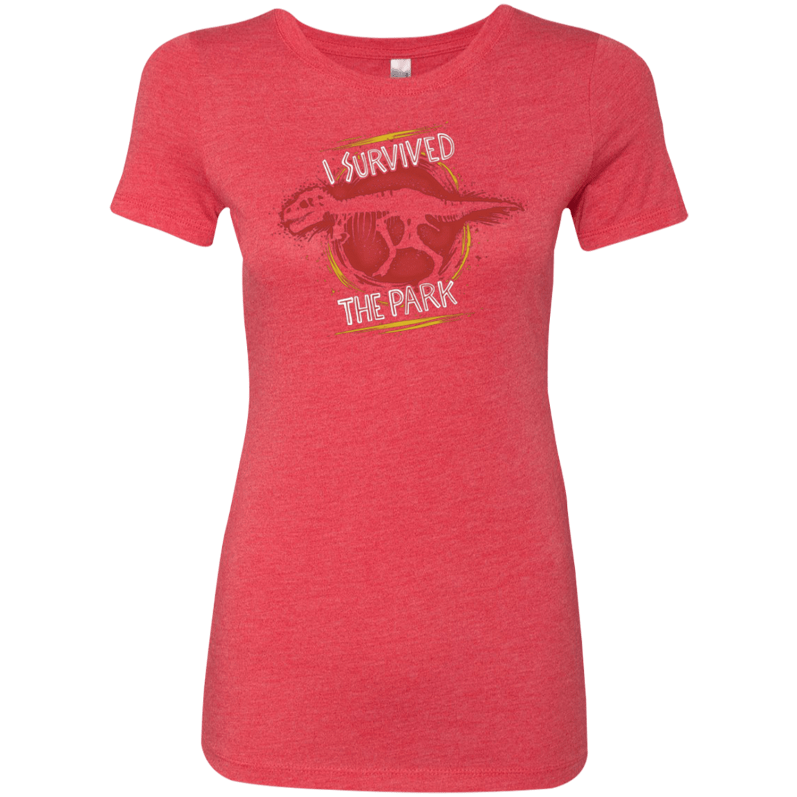 T-Shirts Vintage Red / Small I SURVIVED THE PARK Women's Triblend T-Shirt