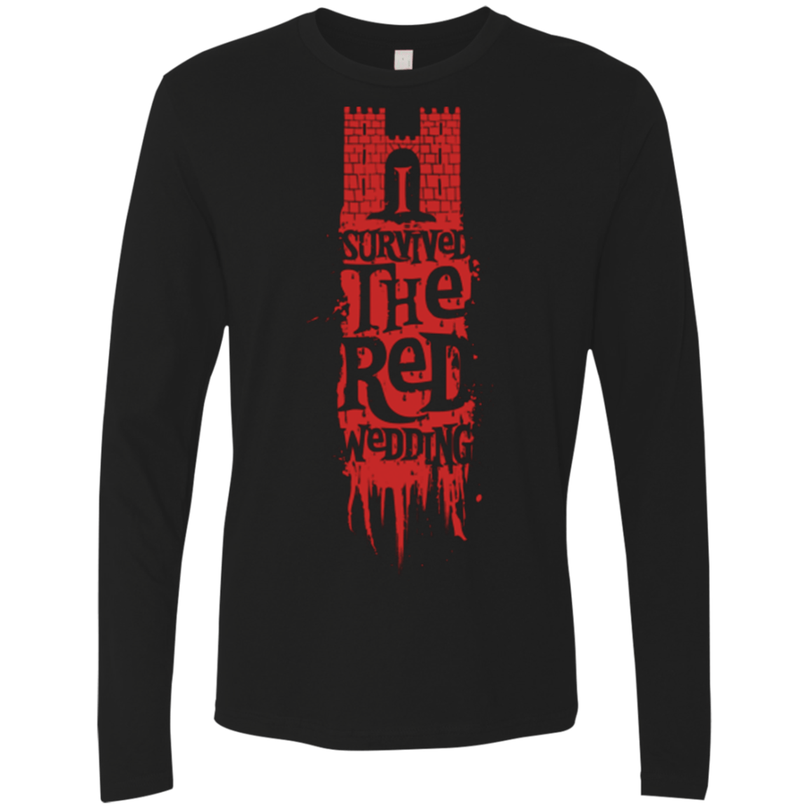 T-Shirts Black / Small I Survived the Red Wedding Men's Premium Long Sleeve