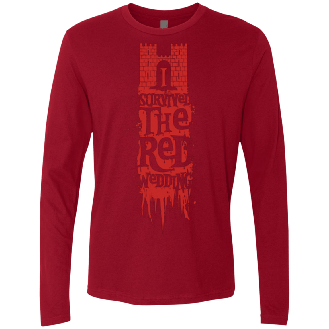 T-Shirts Cardinal / Small I Survived the Red Wedding Men's Premium Long Sleeve