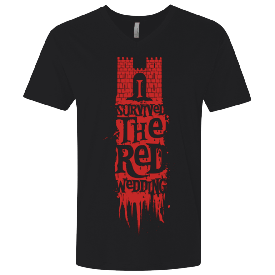 T-Shirts Black / X-Small I Survived the Red Wedding Men's Premium V-Neck