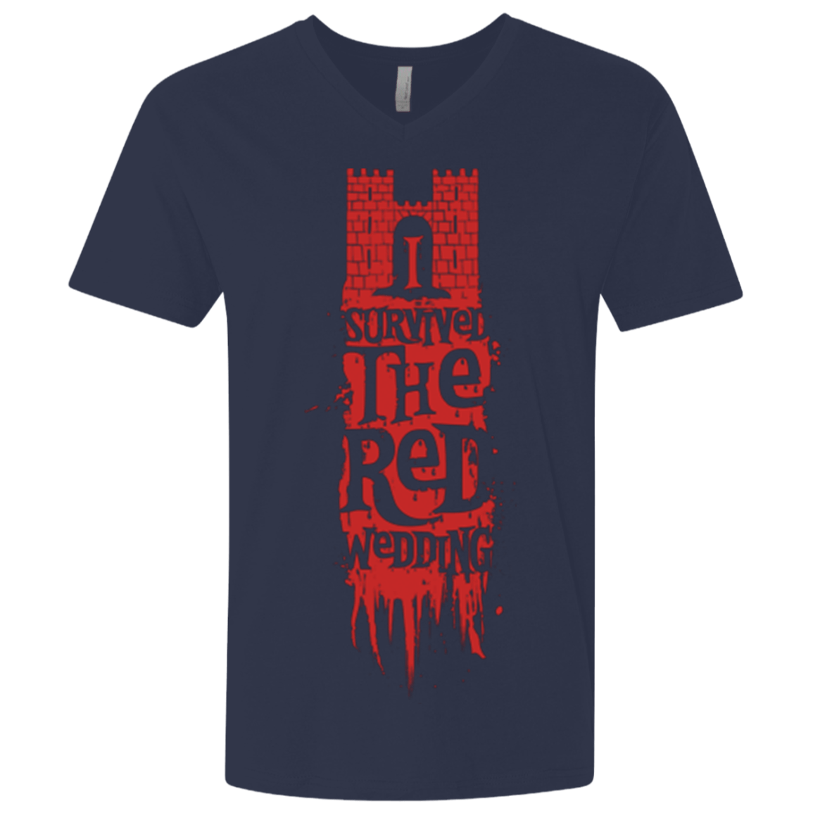 T-Shirts Midnight Navy / X-Small I Survived the Red Wedding Men's Premium V-Neck