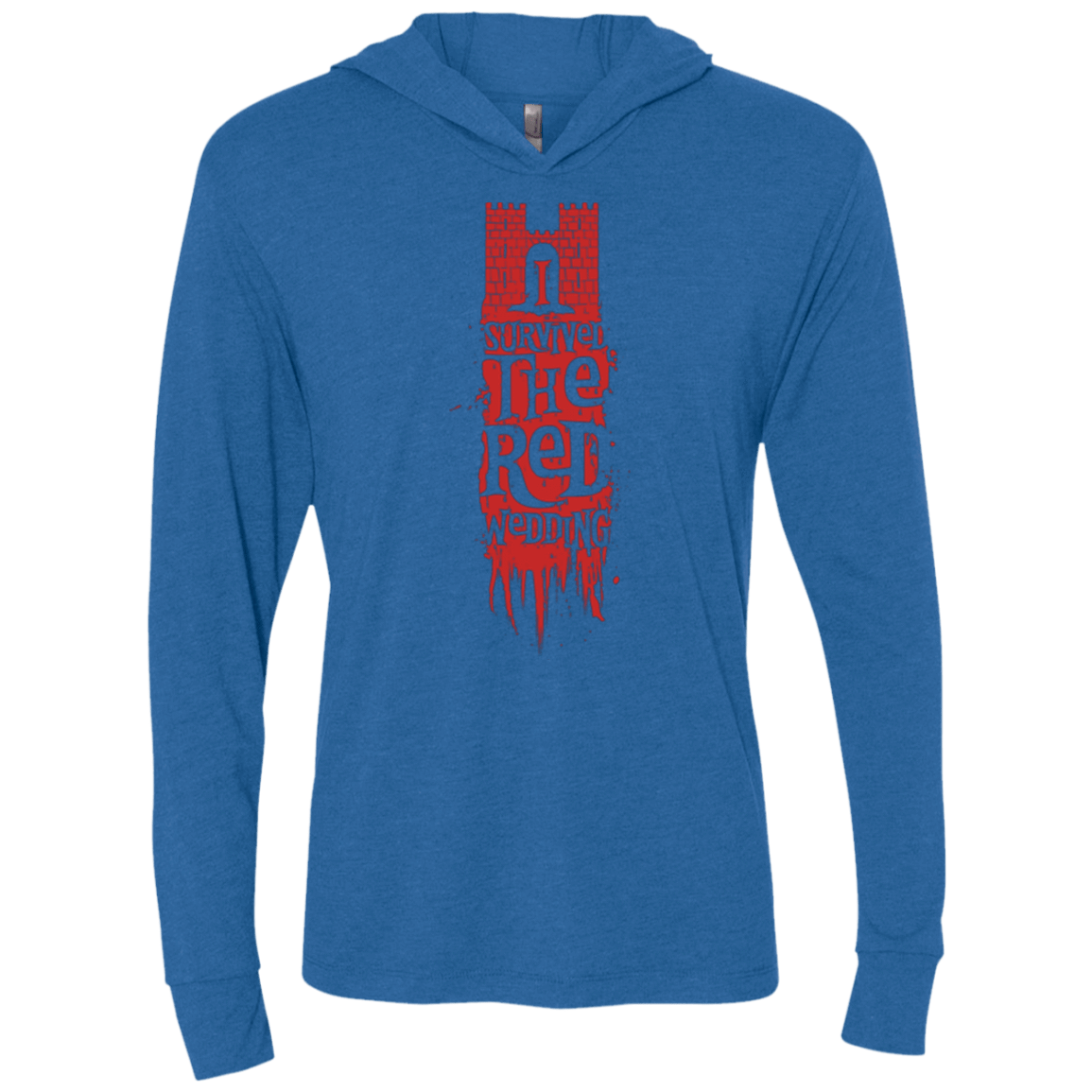 T-Shirts Vintage Royal / X-Small I Survived the Red Wedding Triblend Long Sleeve Hoodie Tee