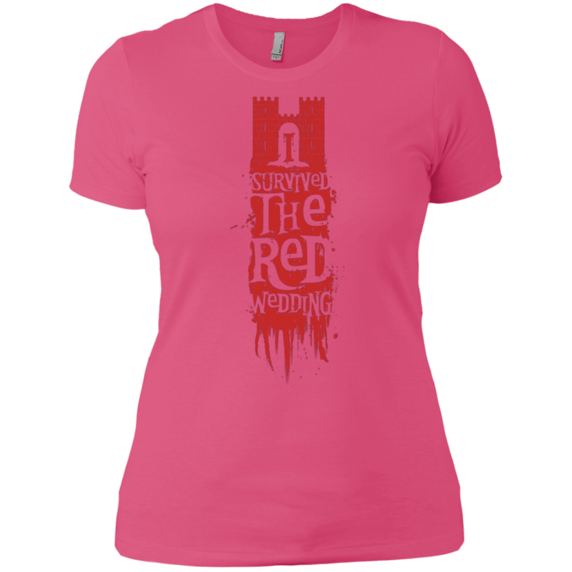 T-Shirts Hot Pink / X-Small I Survived the Red Wedding Women's Premium T-Shirt