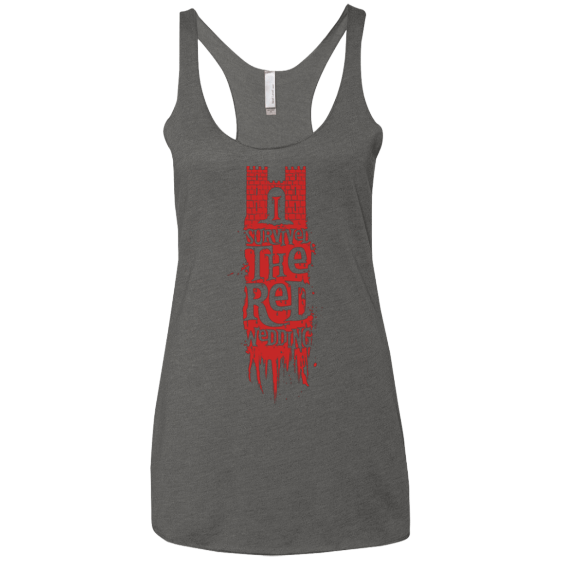 T-Shirts Premium Heather / X-Small I Survived the Red Wedding Women's Triblend Racerback Tank