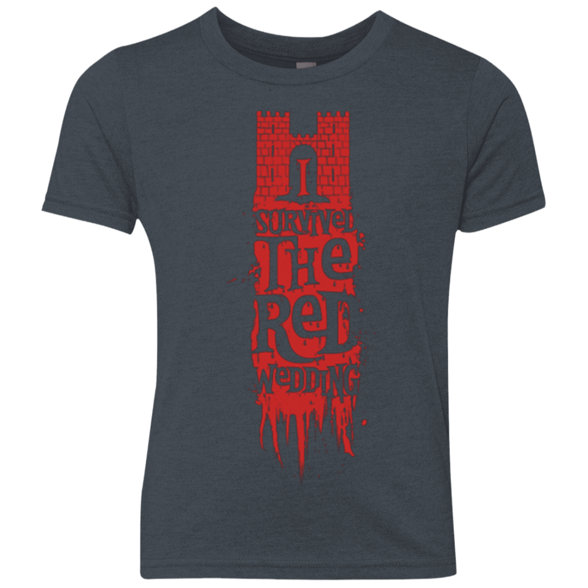 T-Shirts Vintage Navy / YXS I Survived the Red Wedding Youth Triblend T-Shirt