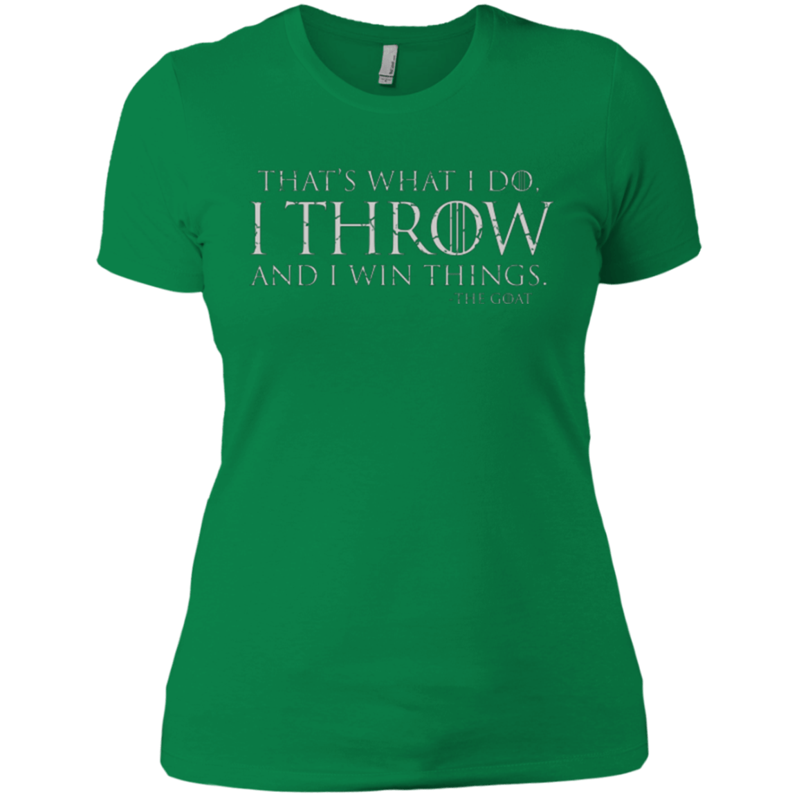 T-Shirts Kelly Green / X-Small I Throw Women's Premium T-Shirt
