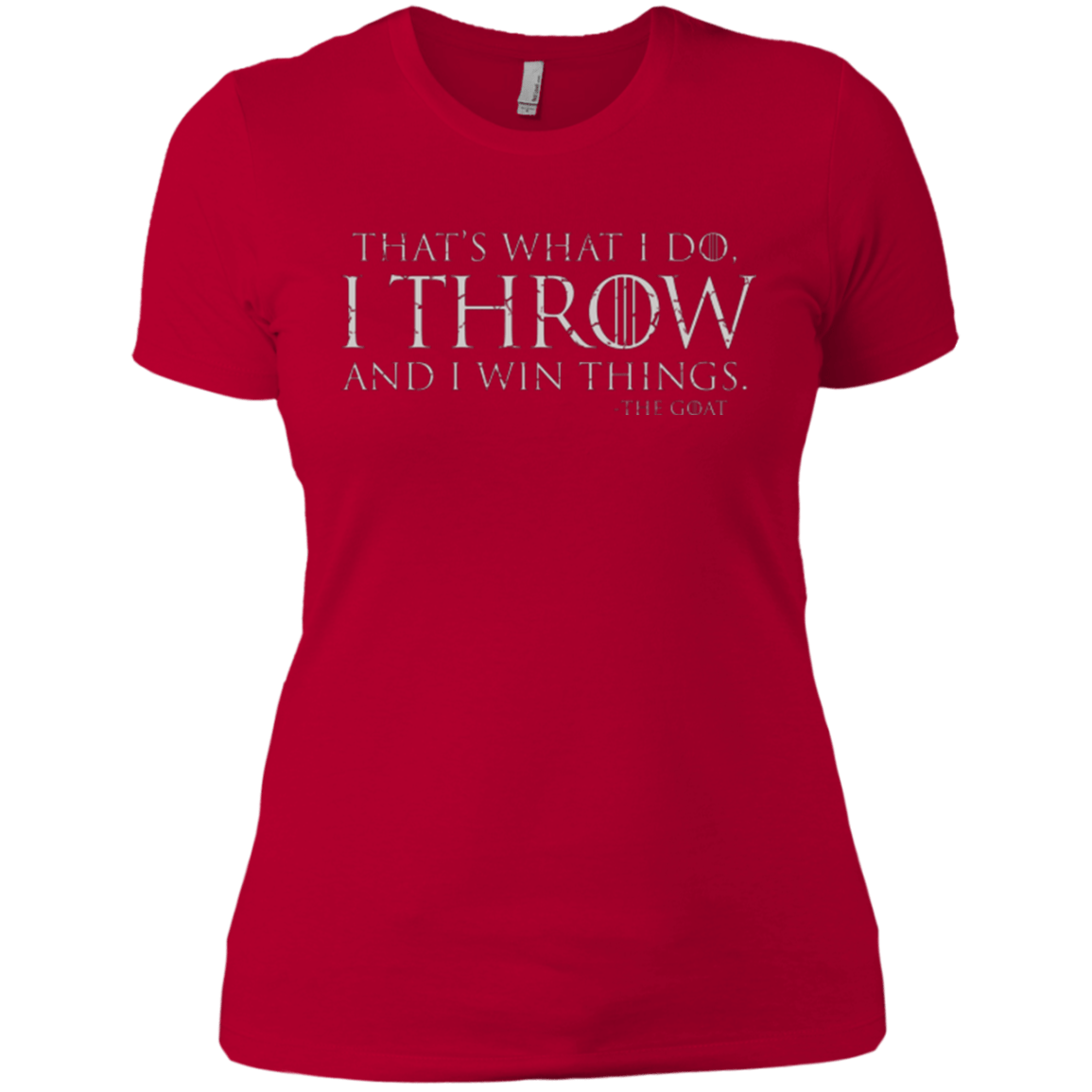 T-Shirts Red / X-Small I Throw Women's Premium T-Shirt