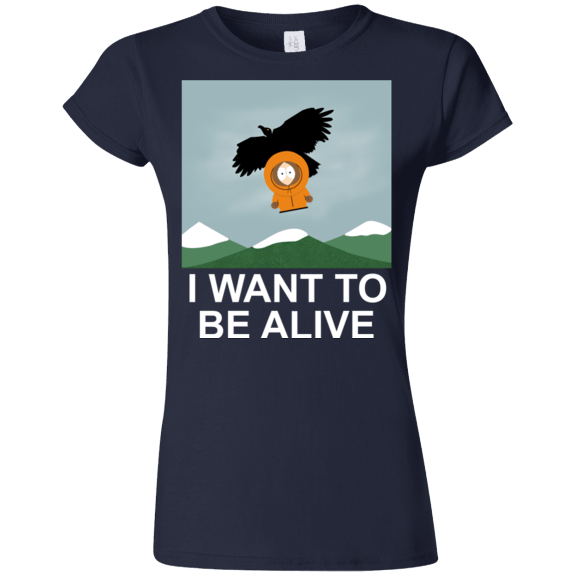 T-Shirts Navy / S I Want to be Alive Junior Slimmer-Fit T-Shirt