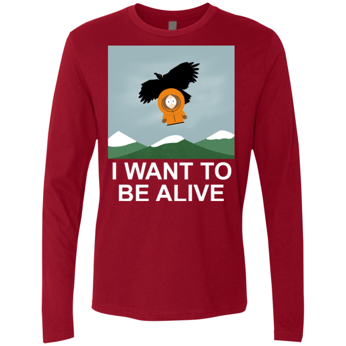 T-Shirts Cardinal / S I Want to be Alive Men's Premium Long Sleeve