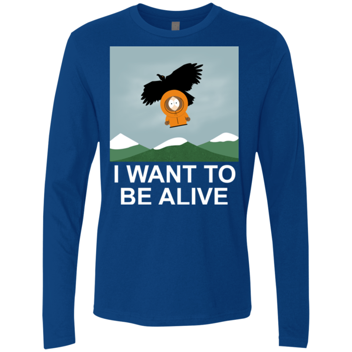 T-Shirts Royal / S I Want to be Alive Men's Premium Long Sleeve