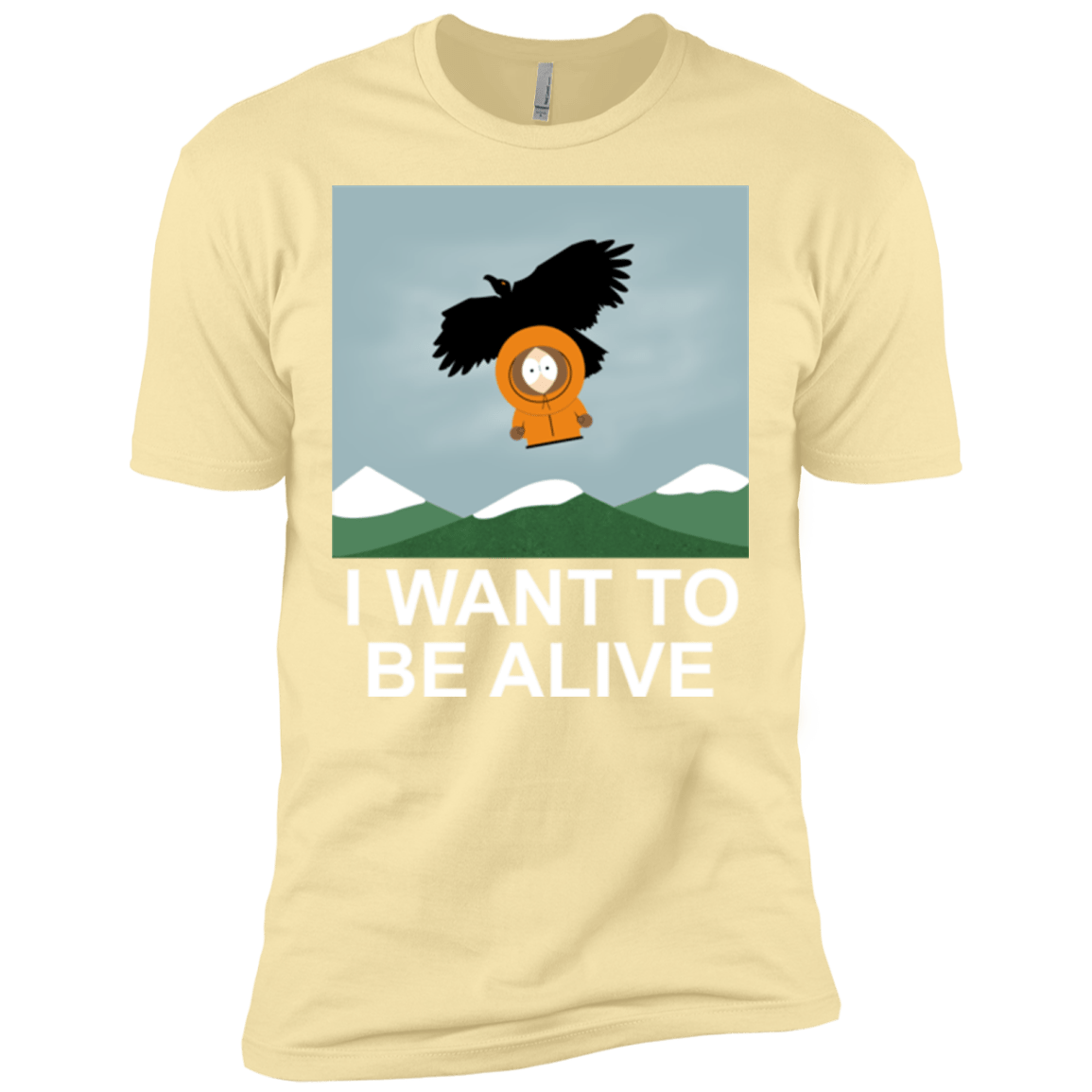T-Shirts Banana Cream / X-Small I Want to be Alive Men's Premium T-Shirt