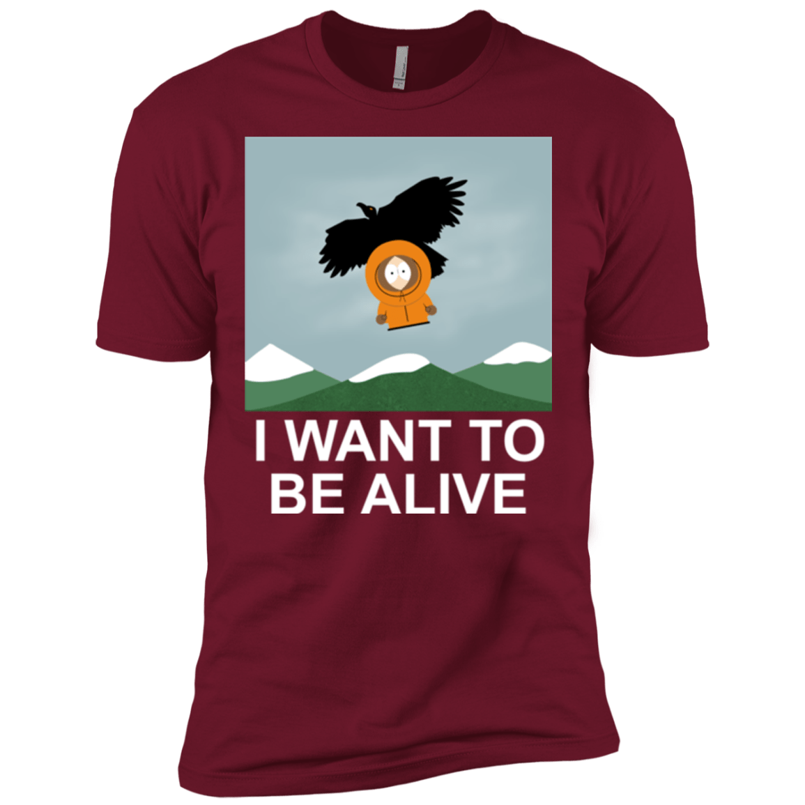 T-Shirts Cardinal / X-Small I Want to be Alive Men's Premium T-Shirt