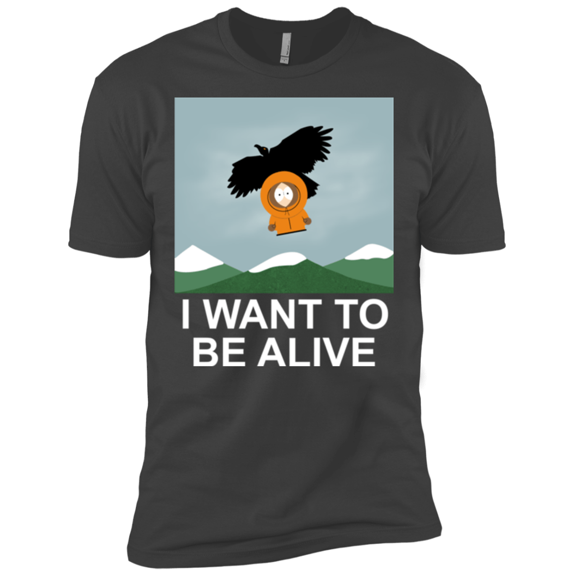 T-Shirts Heavy Metal / X-Small I Want to be Alive Men's Premium T-Shirt