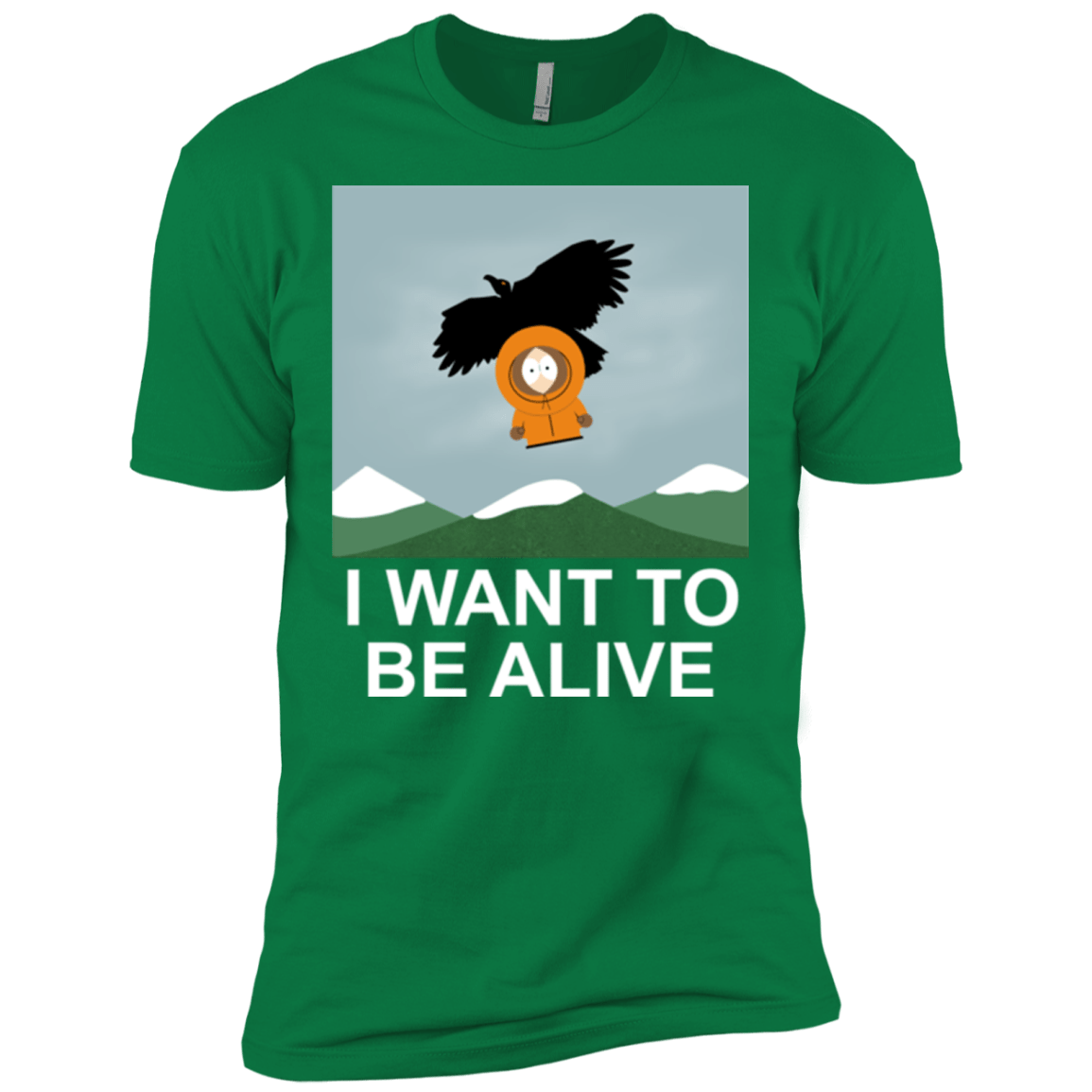T-Shirts Kelly Green / X-Small I Want to be Alive Men's Premium T-Shirt