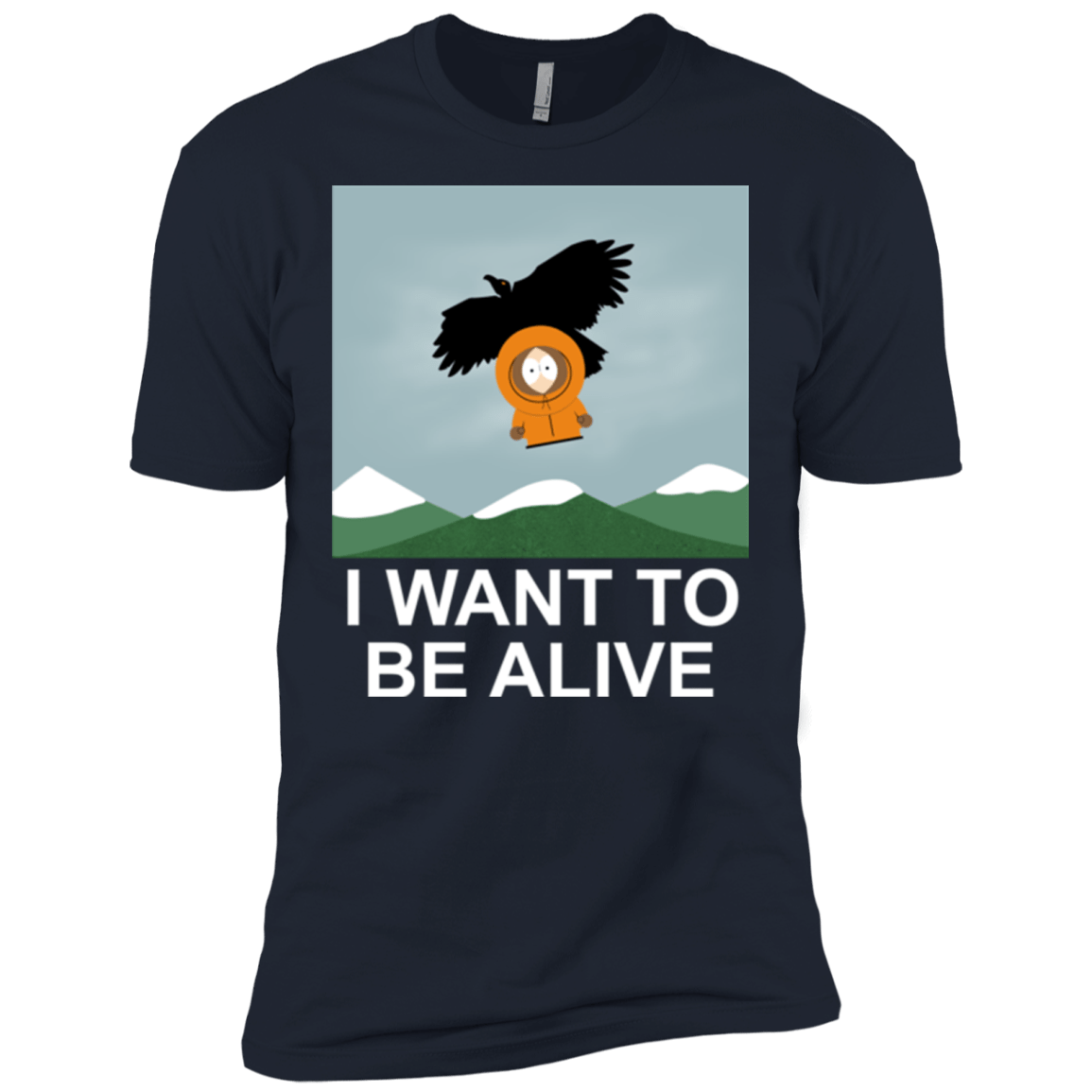 T-Shirts Midnight Navy / X-Small I Want to be Alive Men's Premium T-Shirt
