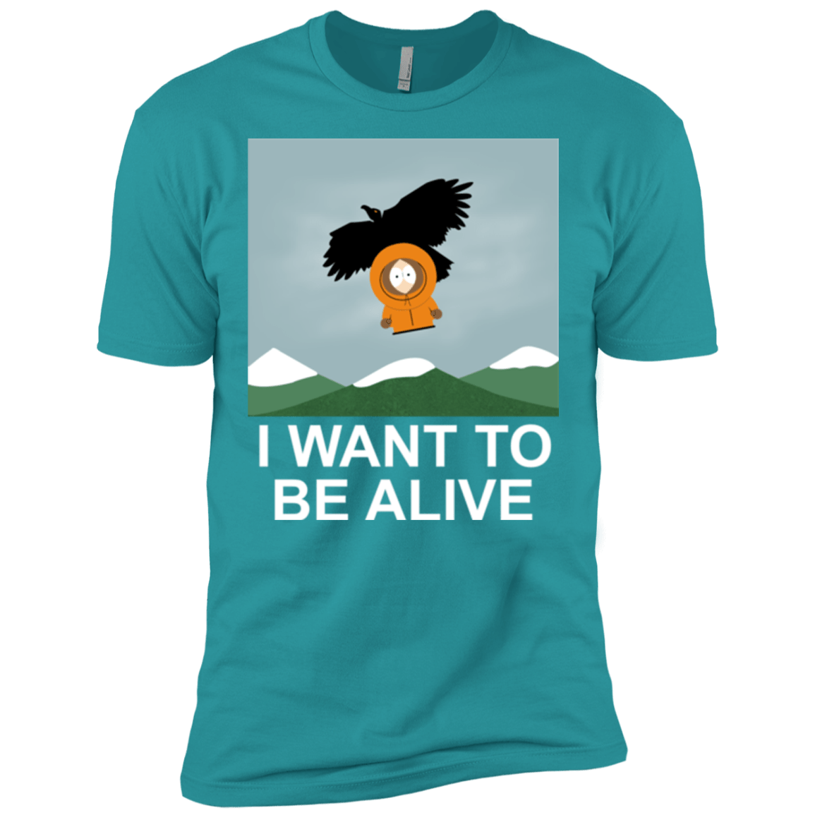 T-Shirts Tahiti Blue / X-Small I Want to be Alive Men's Premium T-Shirt