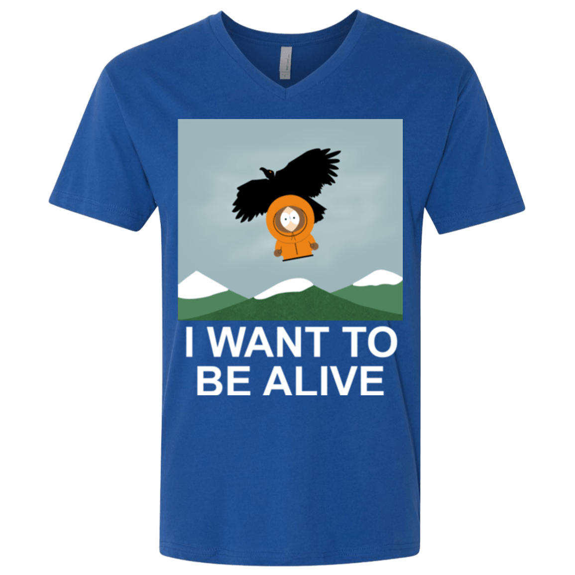 T-Shirts Royal / X-Small I Want to be Alive Men's Premium V-Neck