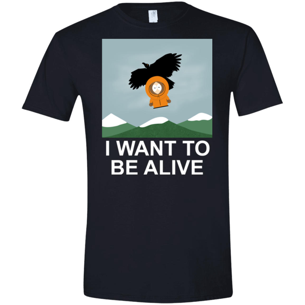 T-Shirts Black / X-Small I Want to be Alive Men's Semi-Fitted Softstyle
