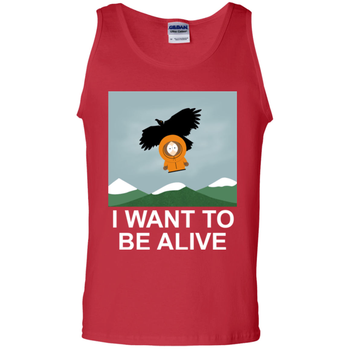 T-Shirts Red / S I Want to be Alive Men's Tank Top