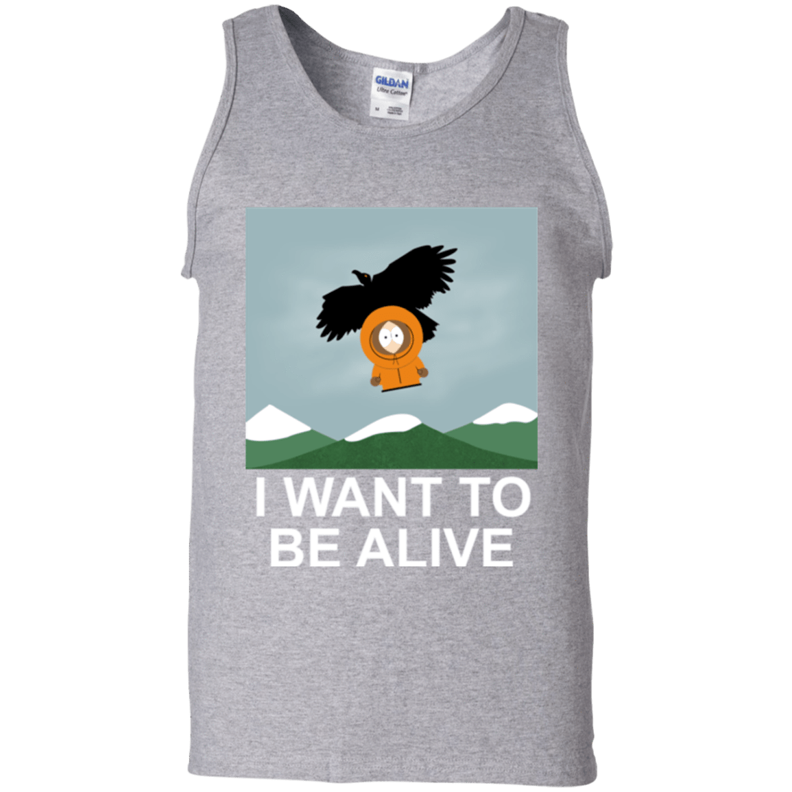 T-Shirts Sport Grey / S I Want to be Alive Men's Tank Top