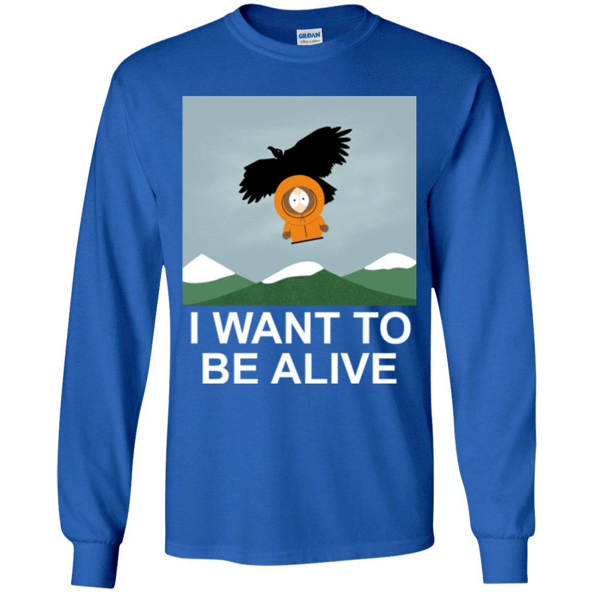 T-Shirts Royal / YS I Want to be Alive Youth Long Sleeve T-Shirt