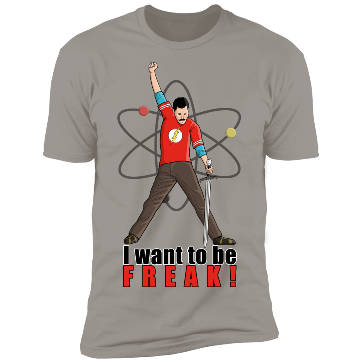 T-Shirts Light Grey / S I Want To Be Freak Men's Premium T-Shirt