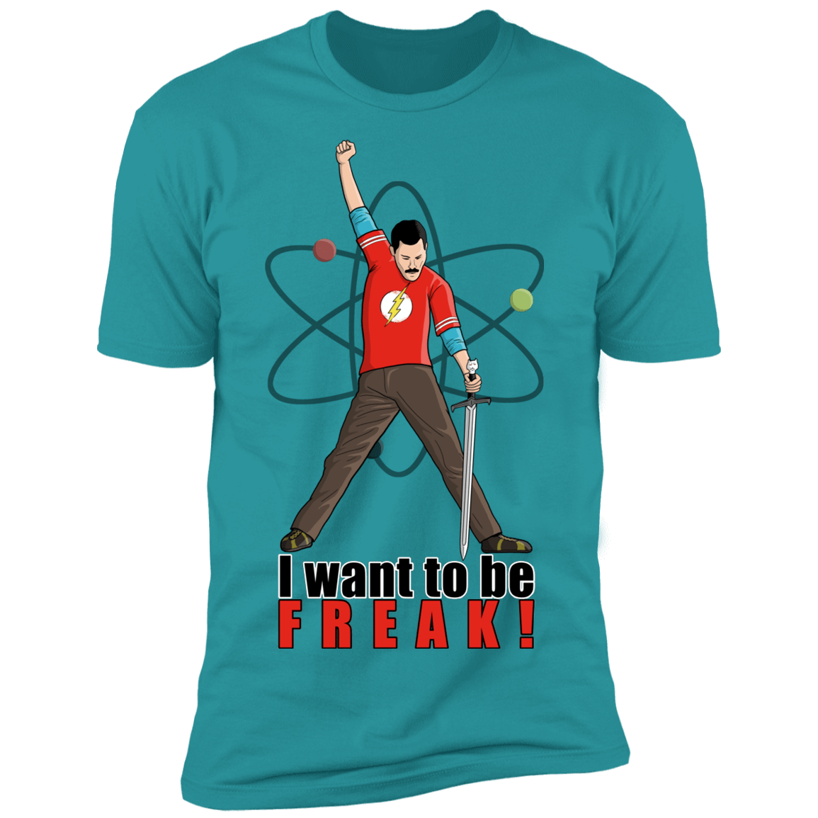 T-Shirts Tahiti Blue / S I Want To Be Freak Men's Premium T-Shirt