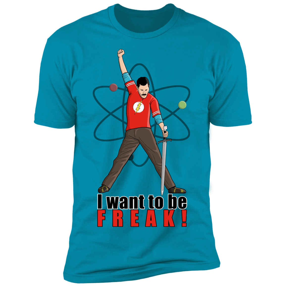 T-Shirts Turquoise / S I Want To Be Freak Men's Premium T-Shirt
