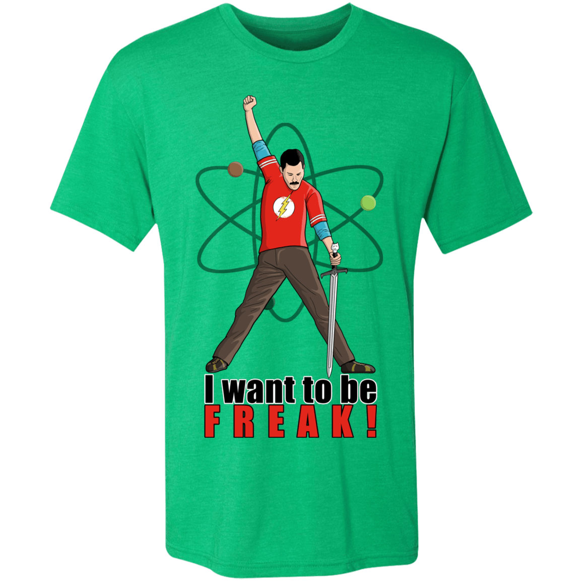 T-Shirts Envy / S I Want To Be Freak Men's Triblend T-Shirt