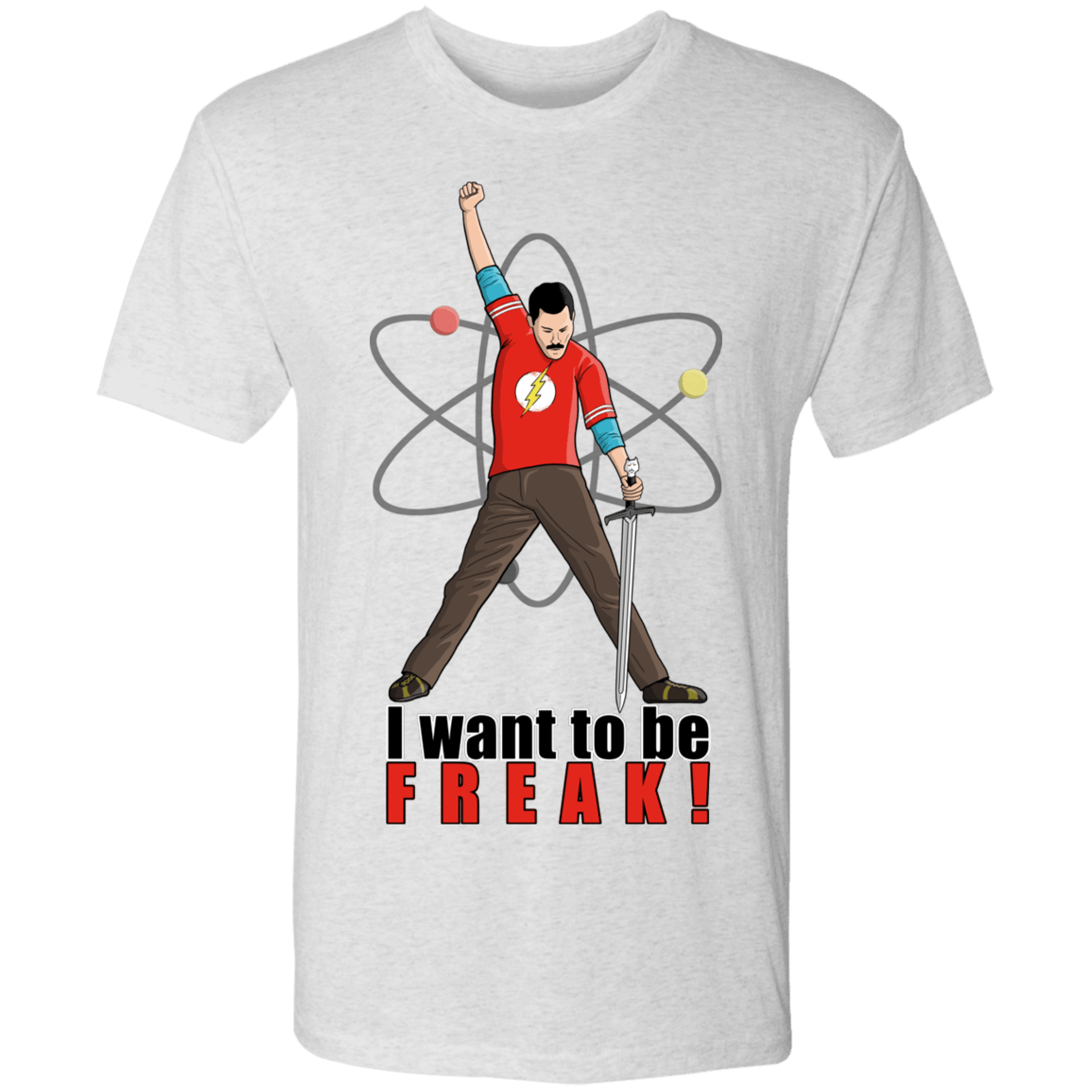 T-Shirts Heather White / S I Want To Be Freak Men's Triblend T-Shirt