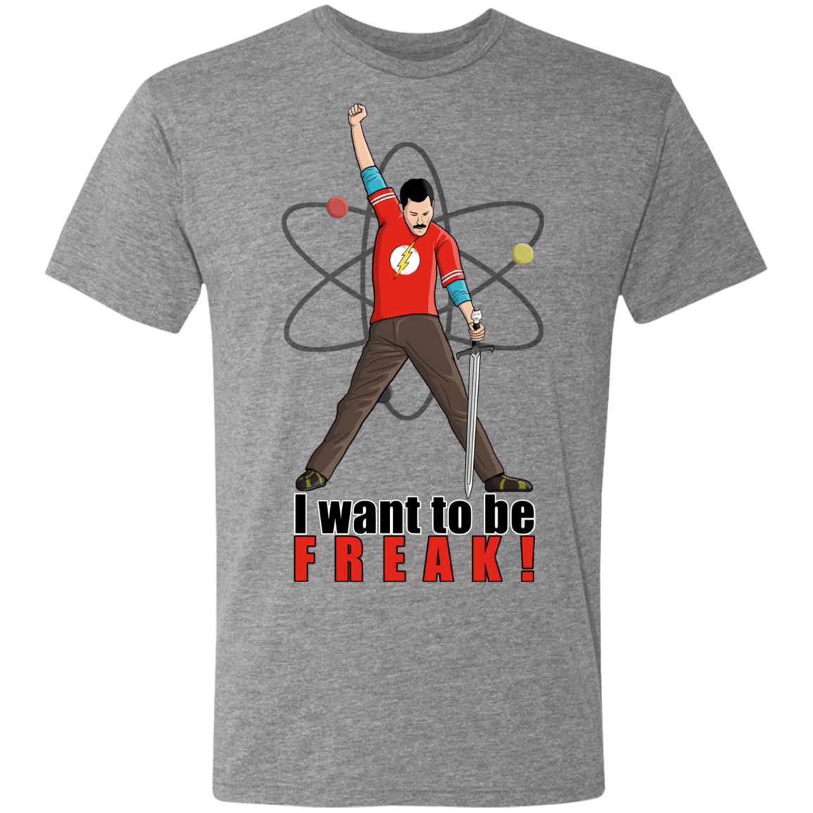 T-Shirts Premium Heather / S I Want To Be Freak Men's Triblend T-Shirt