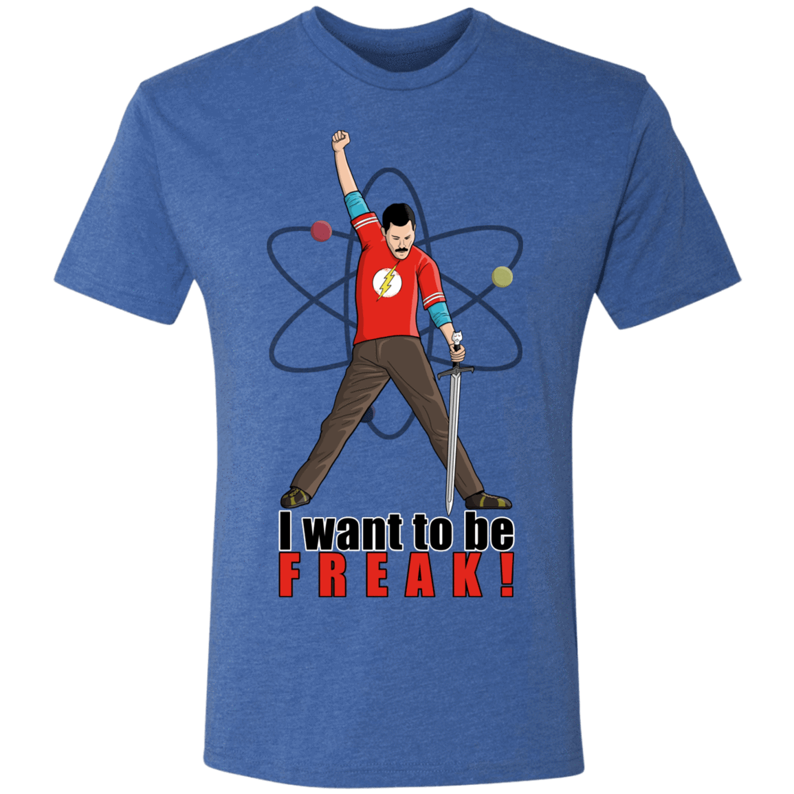 T-Shirts Vintage Royal / S I Want To Be Freak Men's Triblend T-Shirt