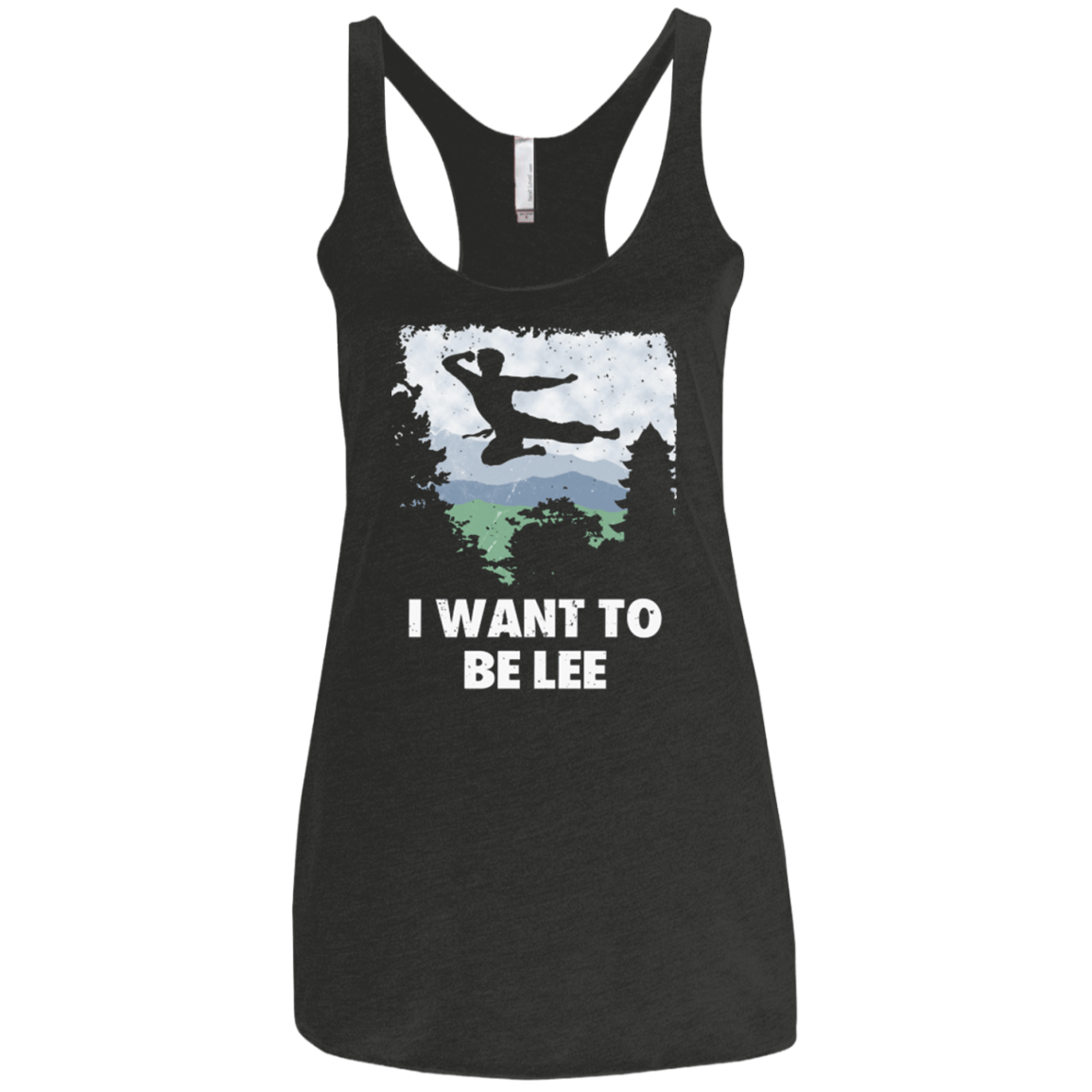 T-Shirts Vintage Black / X-Small I Want To Be Lee Women's Triblend Racerback Tank