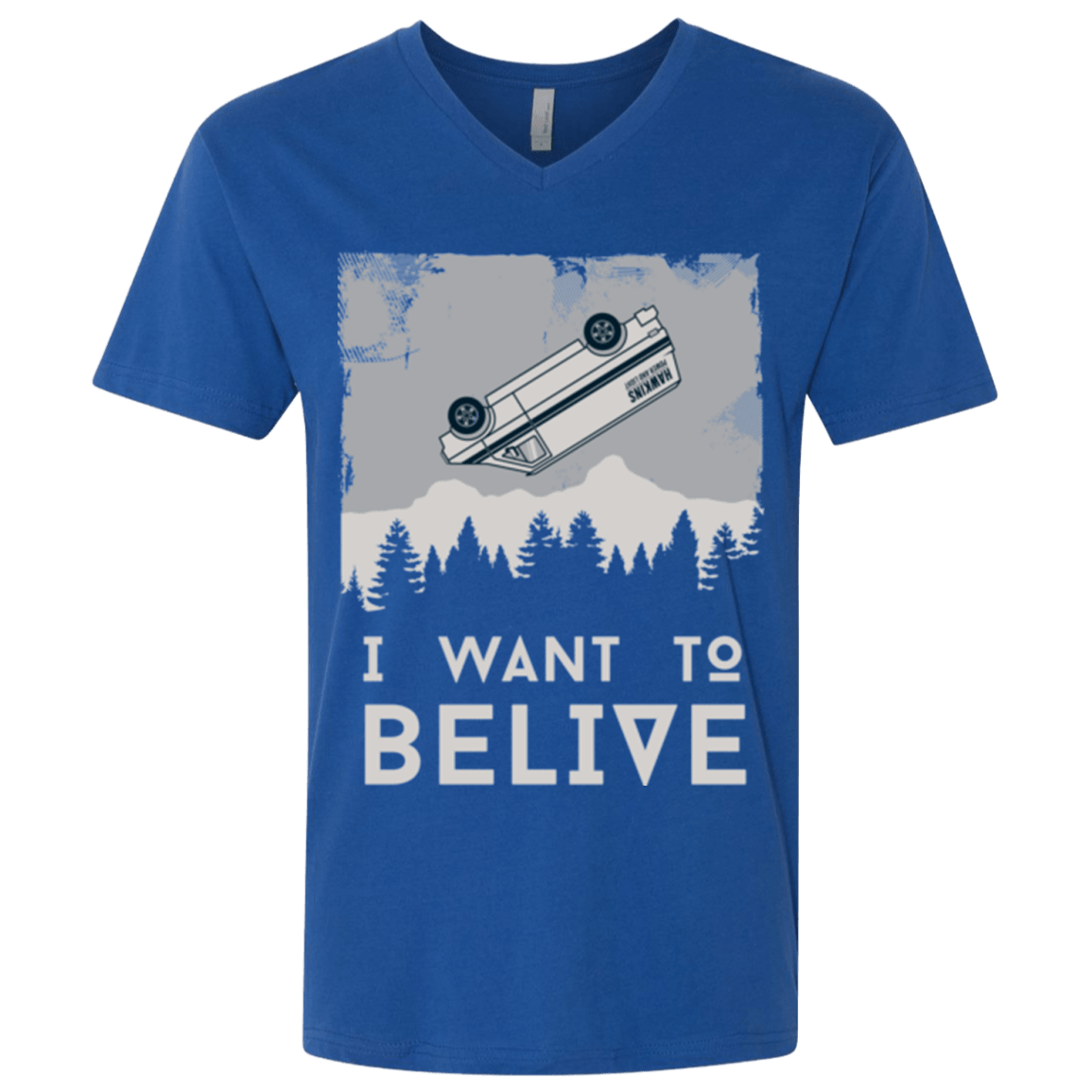 T-Shirts Royal / X-Small I Want to Believe Men's Premium V-Neck