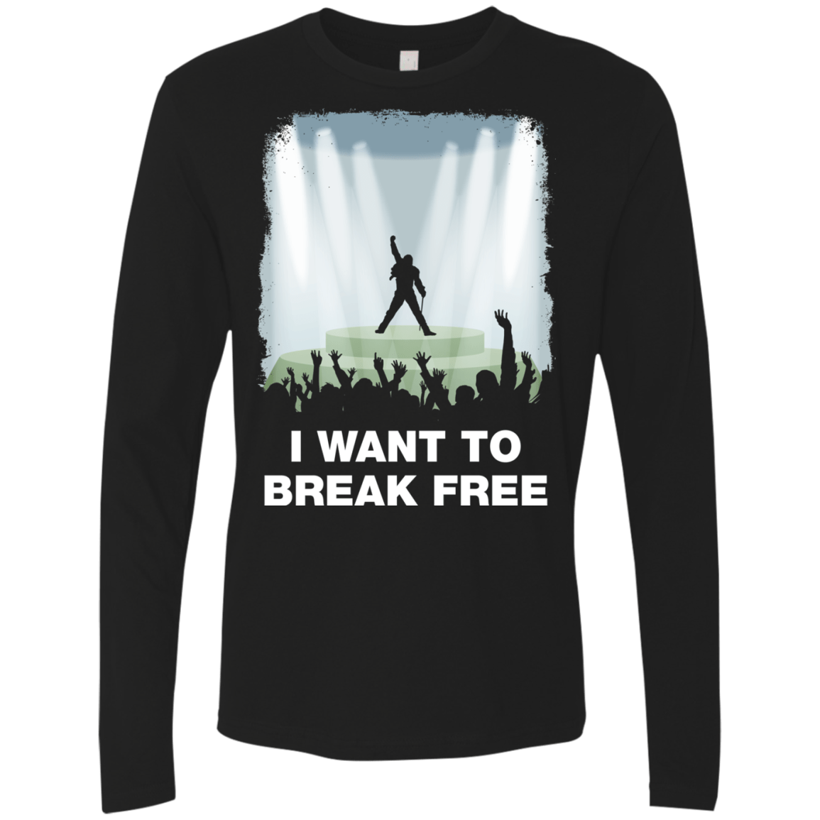 T-Shirts Black / Small I WANT TO BREAK FREE Men's Premium Long Sleeve