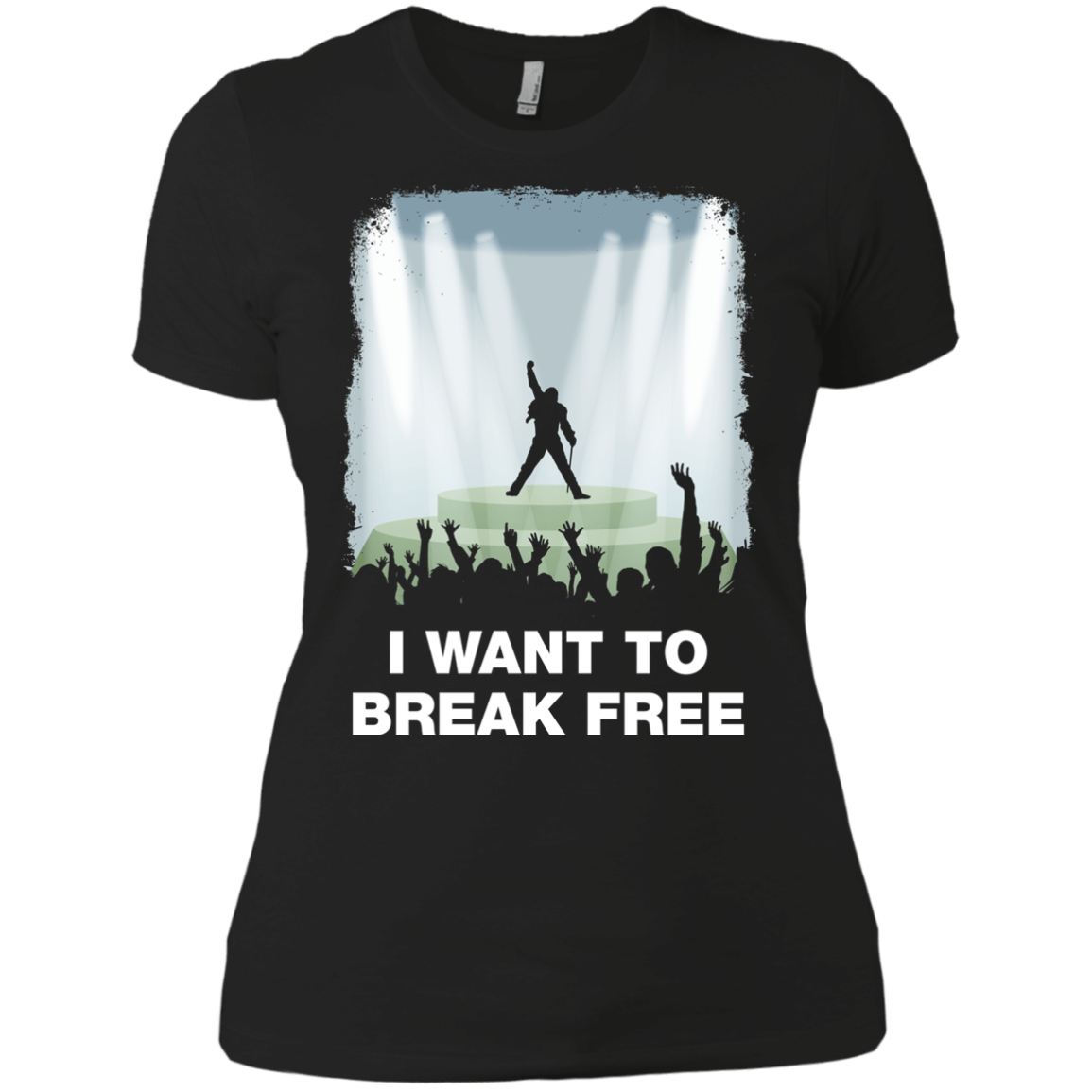 T-Shirts Black / X-Small I WANT TO BREAK FREE Women's Premium T-Shirt