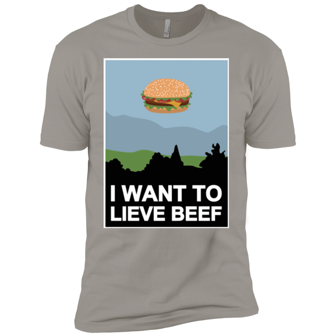 T-Shirts Light Grey / YXS I want to lieve beef Boys Premium T-Shirt