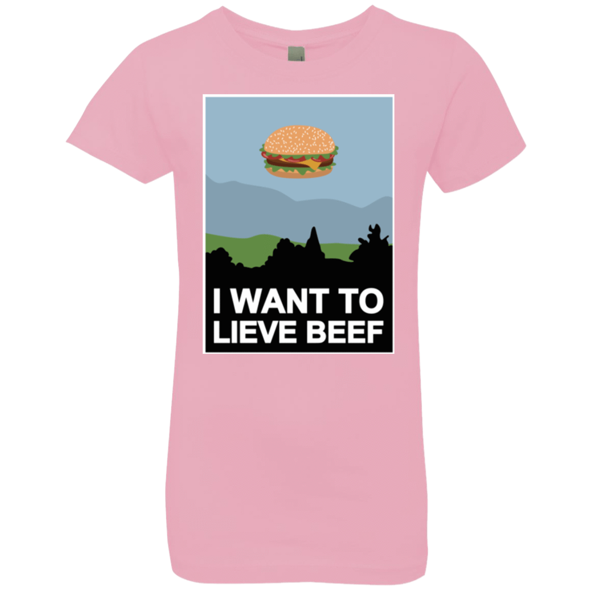 T-Shirts Light Pink / YXS I want to lieve beef Girls Premium T-Shirt